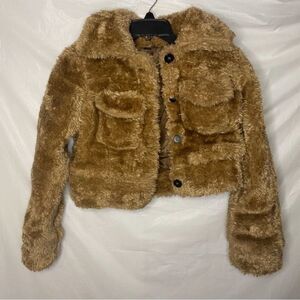 Blanc Clothing Mocha Cropped Jacket Size S
